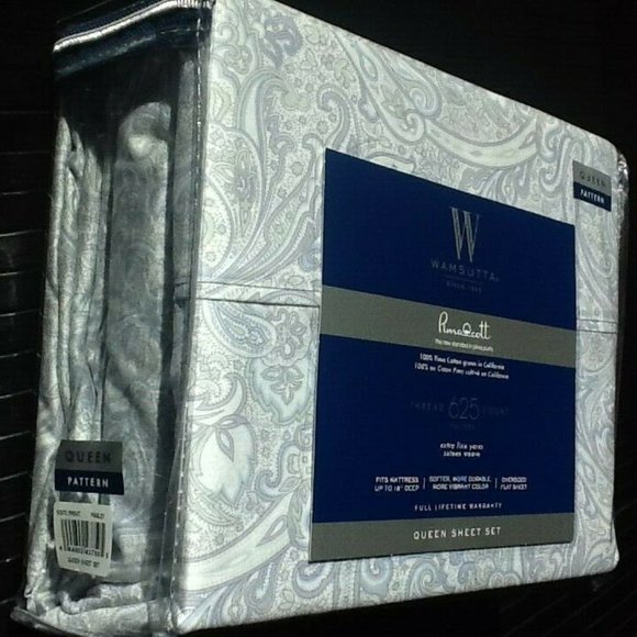 Wamsutta Bedding Paisley Wamsutta 625tc 0 Cotton Queen Sheet Set